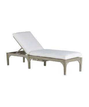 Club Teak Chaise With Wheel