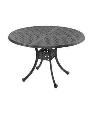 Double Lattice 48" Round Dining Table with Base