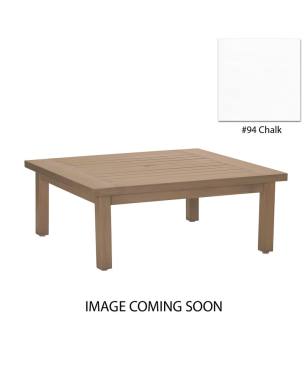 Club Aluminum Square Coffee Table (Chalk)